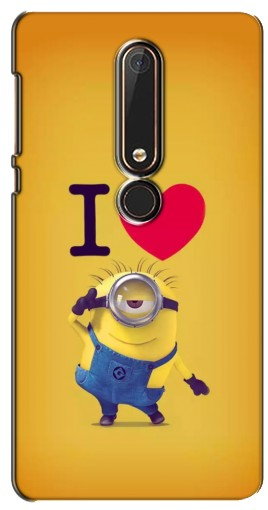 Чехол с печатью «I Love Minion»  для Nokia 6 2018