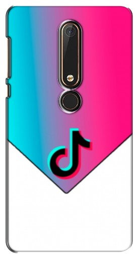 Силиконовый чехол с изображением «Tiktok Logo» для Nokia 6 2018