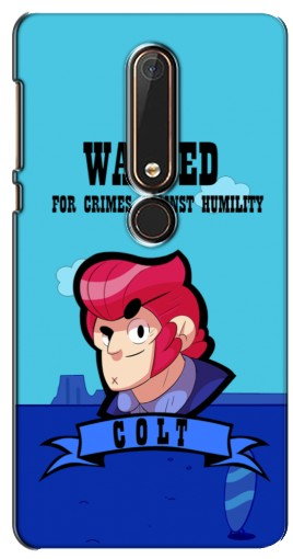 Чехол с печатью «WANTED COLT»  для Nokia 6 2018