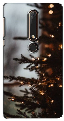 Чехол с печатью «Елка с гирляндой»  для Nokia 6 2018