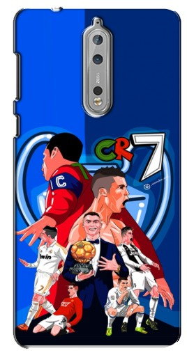 Силиконовый чехол с изображением «CR7» для Nokia 8