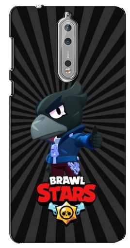 Силиконовый чехол с изображением «Crow Brawl Stars» для Nokia 8