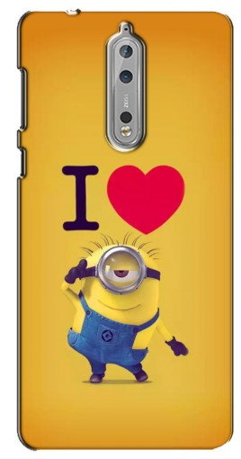 Чехол с картинкой «I Love Minion» для Nokia 8