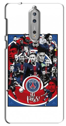 Силиконовый чехол с изображением «Команда PSG» для Nokia 8