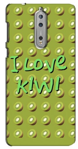 Силиконовый чехол с изображением «Love Kiwi» для Nokia 8