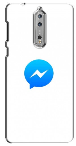 Чехол с принтом «messenger logo» для Nokia 8