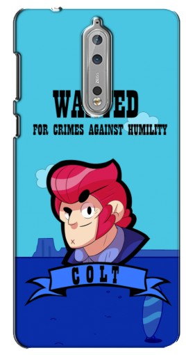 Чехол с печатью «WANTED COLT»  для Nokia 8