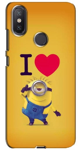 Чехол с картинкой «I Love Minion» для Xiaomi Mi A2 Lite