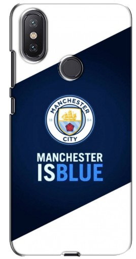 Силиконовый чехол с изображением «Manchester is Blue» для Xiaomi Mi A2 Lite