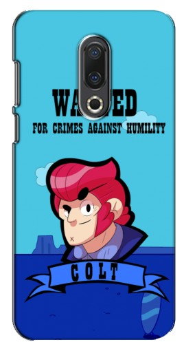 Чехол с печатью «WANTED COLT»  для Meizu 16th