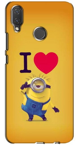 Чехол с печатью «I Love Minion»  для Huawei P Smart Plus , Nova 3i, INE-LX1