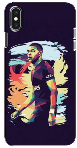 Силиконовый чехол с изображением «ART Mbappe» для iPhone Xs