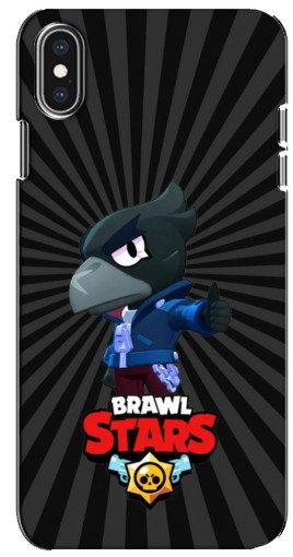 Силиконовый чехол с изображением «Crow Brawl Stars» для iPhone Xs