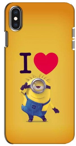 Силиконовый чехол с изображением «I Love Minion» для iPhone Xs