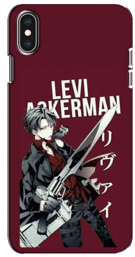 Силиконовый чехол с изображением «levi Ackerman» для iPhone Xs