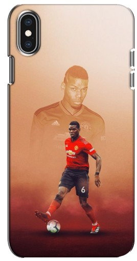 Силиконовый чехол с изображением «Pogba с Манчестера» для iPhone Xs