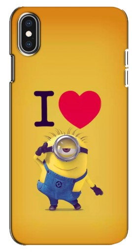 Силиконовый чехол с изображением «I Love Minion» для iPhone Xs Max