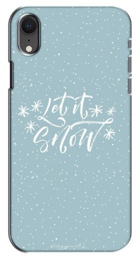 Чехол с печатью «Let it Snow»  для iPhone Xr