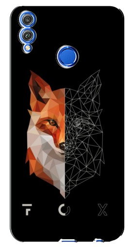 Силиконовый чехол с изображением «Fox» для Huawei Honor 8X