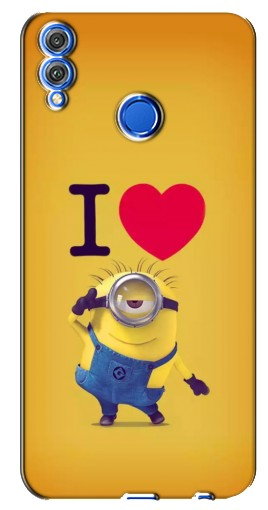 Силиконовый чехол с изображением «I Love Minion» для Huawei Honor 8X