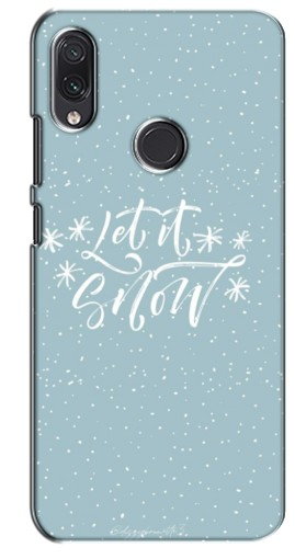 Силиконовый чехол с изображением «Let it Snow» для Xiaomi Redmi Note 7