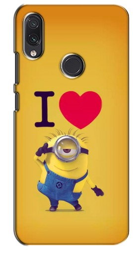 Чехол с картинкой «I Love Minion» для Xiaomi Redmi Note 7 Pro