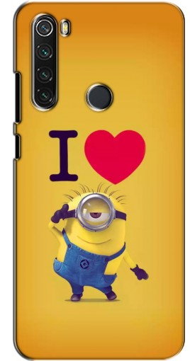 Чехол с печатью «I Love Minion»  для Xiaomi Redmi Note 8