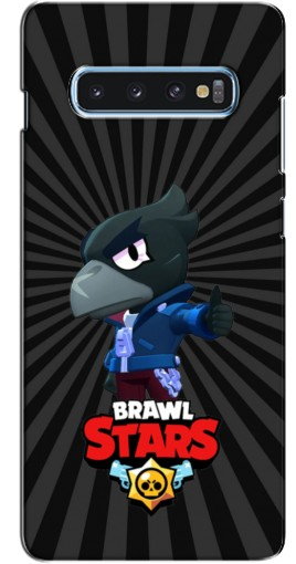 Силиконовый чехол с изображением «Crow Brawl Stars» для Samsung s10 Plus