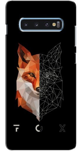 Чехол с печатью «Fox»  для Samsung s10 Plus