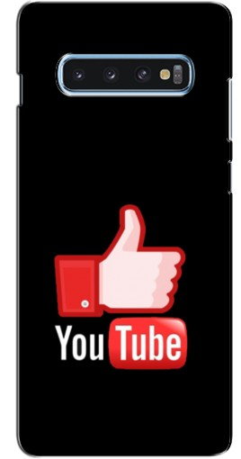 Чехол с печатью «Лайк YouTube»  для Samsung s10 Plus