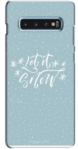 Чехол с картинкой «Let it Snow» для Samsung s10 Plus