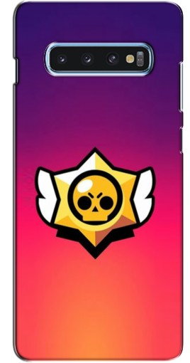 Силиконовый чехол с изображением «Логотип Brawl Stars» для Samsung s10 Plus