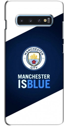 Чехол с печатью «Manchester is Blue»  для Samsung s10 Plus