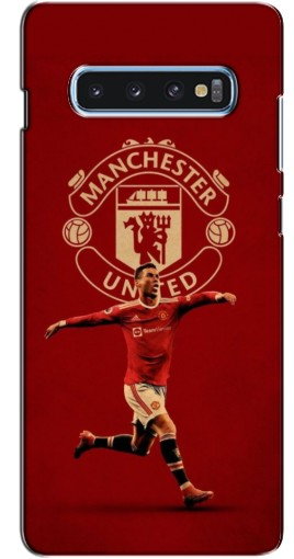 Силиконовый чехол с изображением «Ronaldo в МЮ» для Samsung s10 Plus