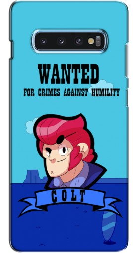 Чехол с печатью «WANTED COLT»  для Samsung s10 Plus