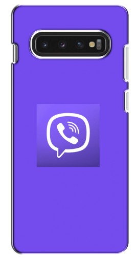 Силиконовый чехол с изображением «Лого Viber» для Samsung S10