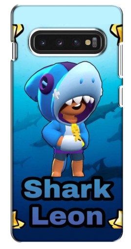 Силиконовый чехол с изображением «Shark Leon» для Samsung S10