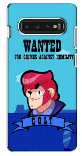 Чехол с печатью «WANTED COLT»  для Samsung S10