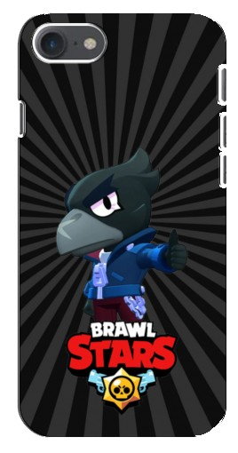 Чехол с картинкой «Crow Brawl Stars» для iPhone SE (2020)