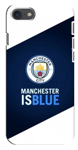 Чехол с печатью «Manchester is Blue»  для iPhone SE (2020)