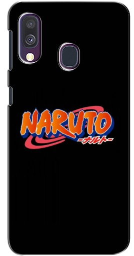 Чехол с печатью «Надпись Naruto»  для Samsung Galaxy A40 2019 (A405F)