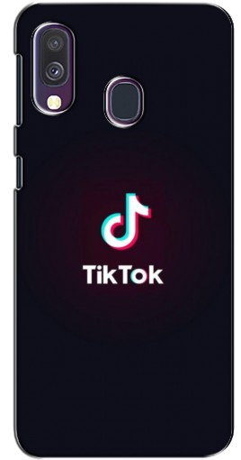 Силиконовый чехол с изображением «TikTok темный» для Samsung Galaxy A40 2019 (A405F)