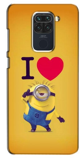 Силиконовый чехол с изображением «I Love Minion» для Xiaomi Redmi Note 9