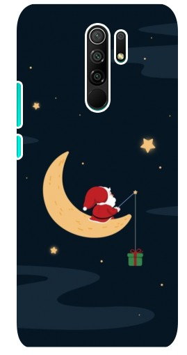 Чехол с принтом «Санта на луне» для Xiaomi Redmi 9